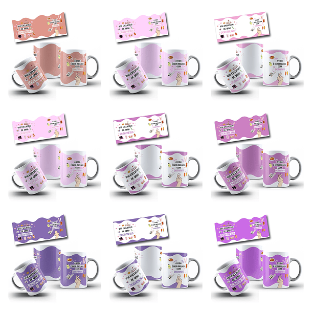 23 Artes para Caneca Uso Exclusivo Dorameira Arquivo em Png   2