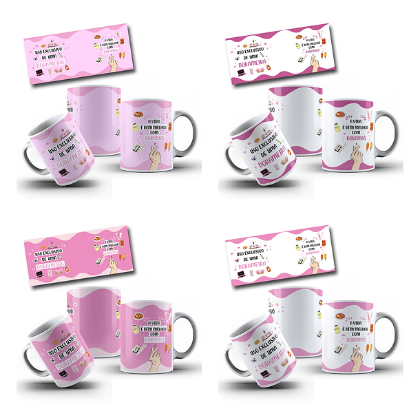 23 Artes para Caneca Uso Exclusivo Dorameira Arquivo em Png   3