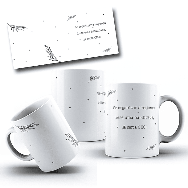 4 Artes para Caneca Secretária Arquivo em Jpg  5