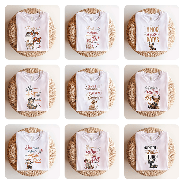 40 Artes para Canecas e Camisas Pets Doguinhos Arquivo em Png  1
