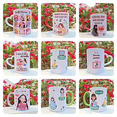 10 Artes para Caneca Doramas Desenho Arquivo em Jpg