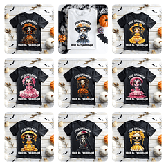 21 Artes para Camisa Caveira Mexicana Halloween Arquivo em Png