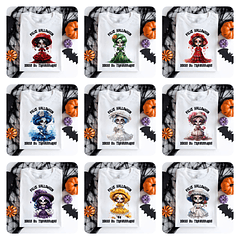 21 Artes para Camisa Caveira Mexicana Halloween Arquivo em Png