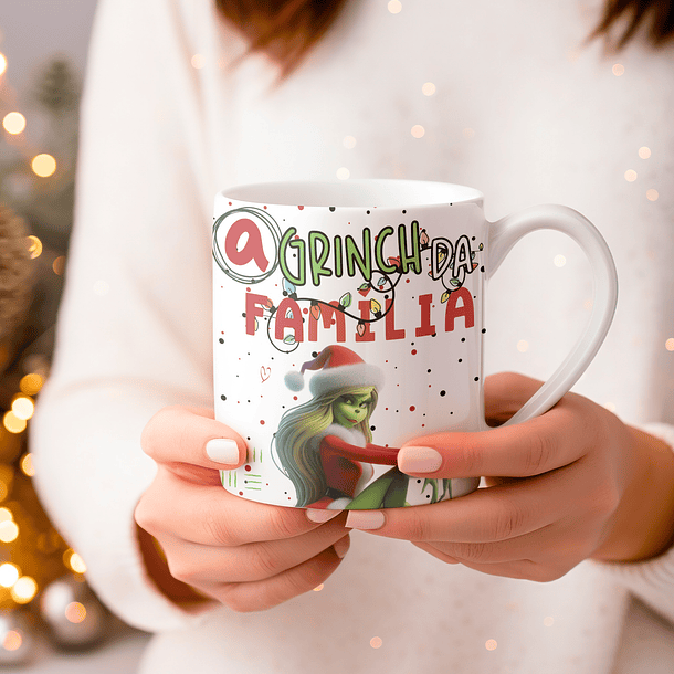 8 Artes para Caneca Grinch Natal Arquivo Editável  1