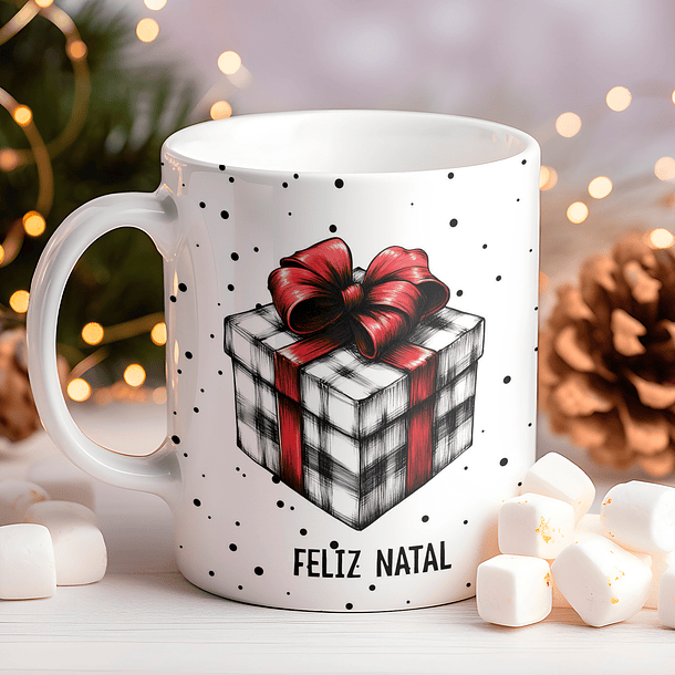 8 Artes para Caneca Natal Vintage Arquivo Editável  4