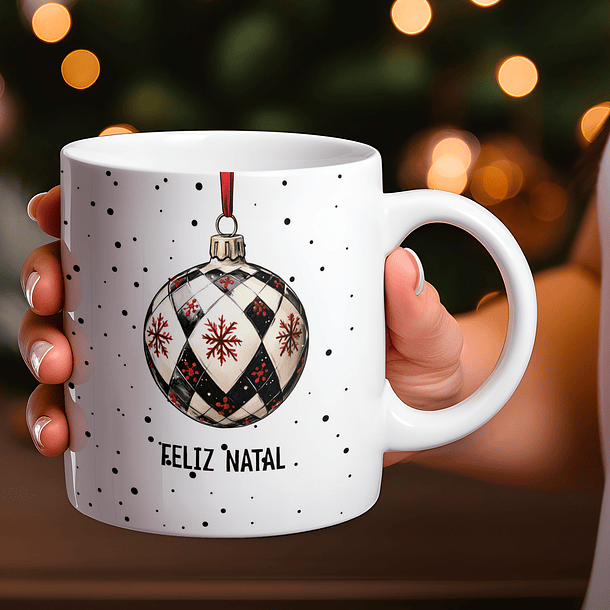 8 Artes para Caneca Natal Vintage Arquivo Editável  5