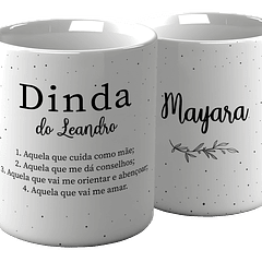 4 Artes para Caneca Promovido a Dindo e Dinda Padrinhos Arquivo em Jpg 