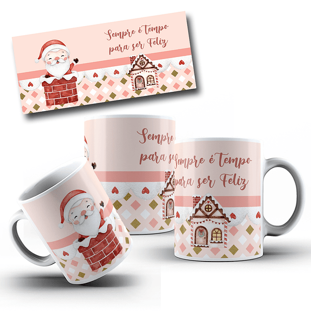 10 Artes para Caneca Natal Aquarela Arquivo Editável 7