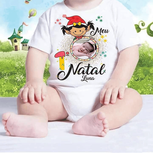 5 Artes para Body Meu primeiro Natal Arquivo Editável 10