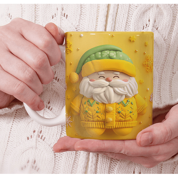 11 Artes para Caneca Natal Cute 3d Arquivo em Jpg 4