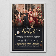 6 Artes para Quadro Natal em Arquivo Editável 