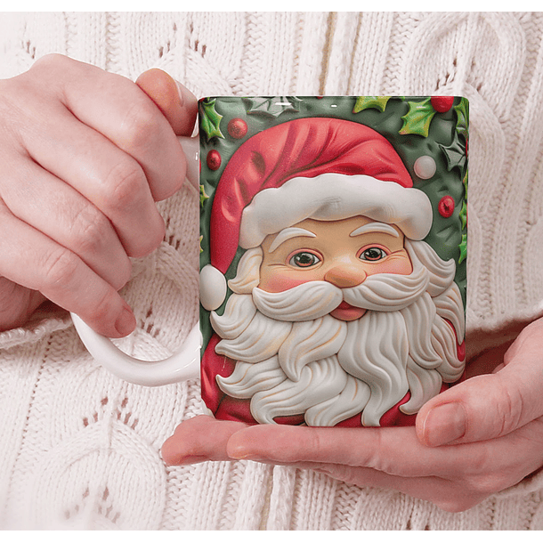 11 Artes para Caneca Natal Cute 3d Arquivo em Jpg 8