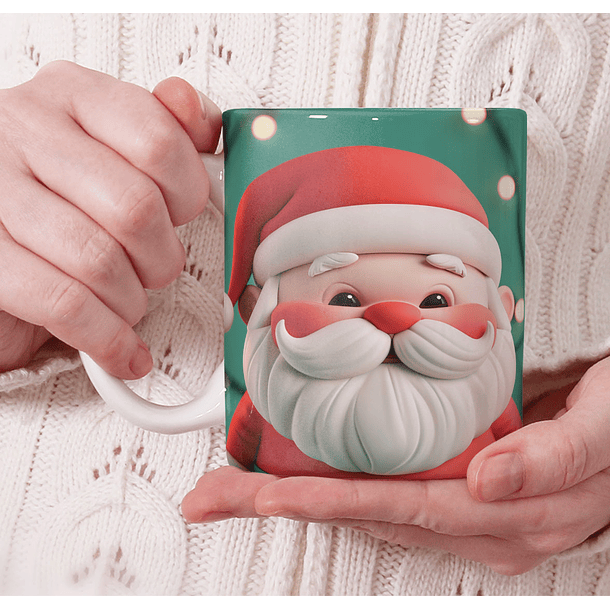 11 Artes para Caneca Natal Cute 3d Arquivo em Jpg 9