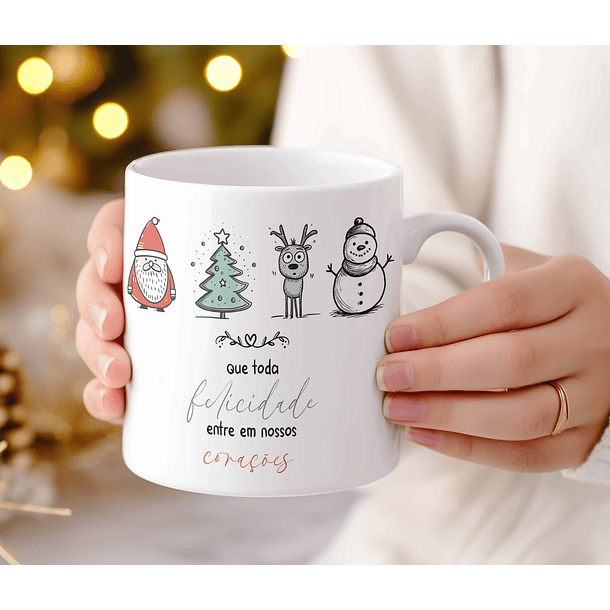 12 Artes para Caneca Natal Minimalista Arquivo Editável 5