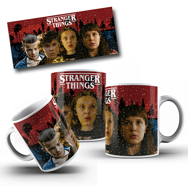 7 Artes para Caneca Stranger Things Arquivo em Jpg 5