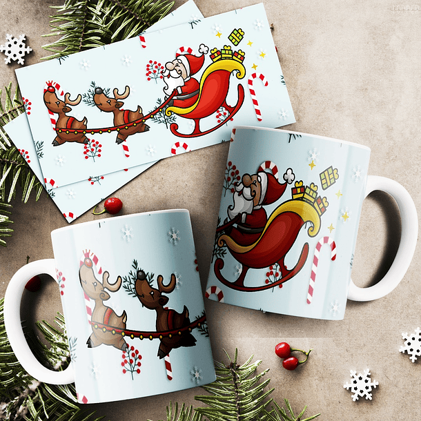 20 Artes para Caneca Natal Arquivo Editável  9