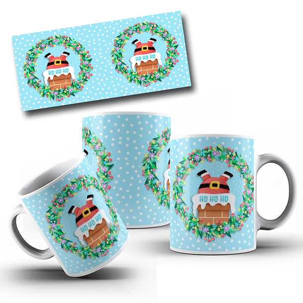 10 Artes para Caneca Natal Papai Noel Arquivo em Jpg 8