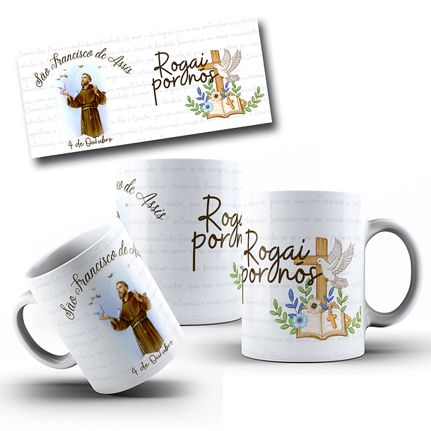 10 Artes para Caneca Santinhos Arquivo em Jpg 8