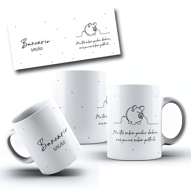 12 Artes para Caneca Profissões em Linhas Arquivo Png  2