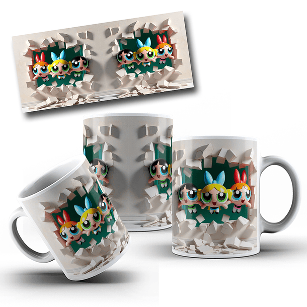 12 Artes para Caneca Personagens 3D Arquivo em Png 10