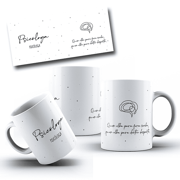 12 Artes para Caneca Profissões em Linhas Arquivo Png  5