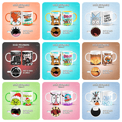 16 Artes para Caneca Personagens Bocão Arquivo em Jpg 