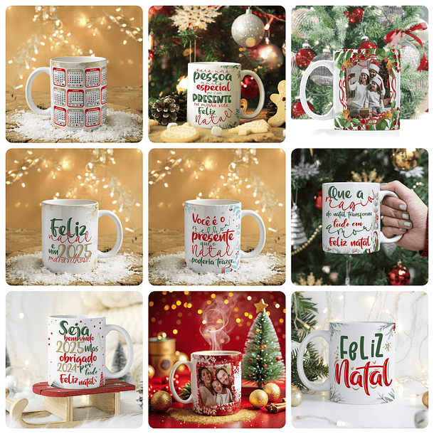 28 Artes para Caneca Natal Arquivo Editável 2