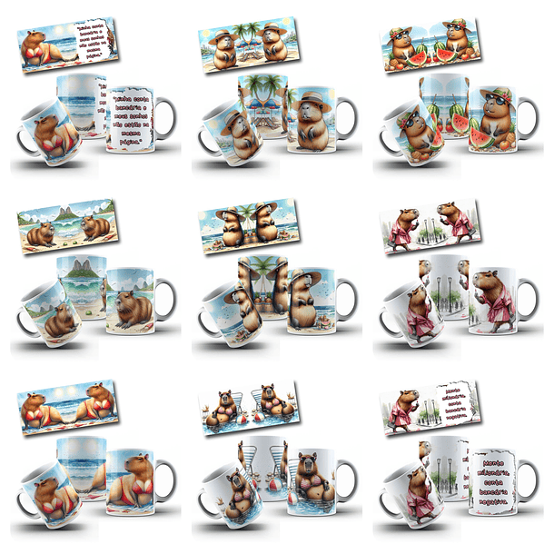 49  Artes para Caneca Capivara Frases Arquivo em Jpg   2