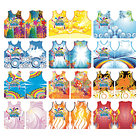 100 Artes Modelo de Abada Carnaval Bloco Arquivo Editável Vetor Abadás Template 4