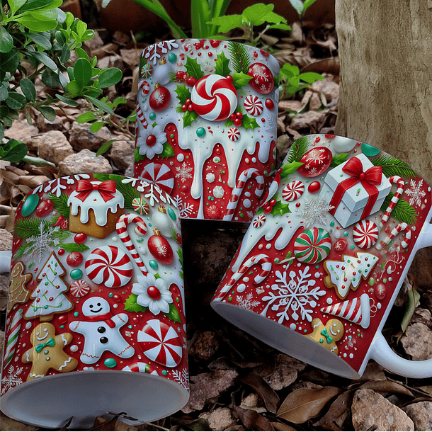 4 Artes para Caneca Doce Natal Arquivo em Jpg  1