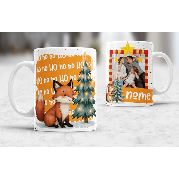 7 Artes para Caneca Natal com Fotos Arquivo Editável 1