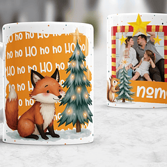 7 Artes para Caneca Natal com Fotos Arquivo Editável