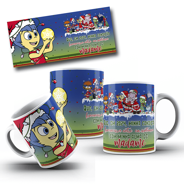 8 Artes para Caneca Natal Divertidamente Arquivo em Jpg 1