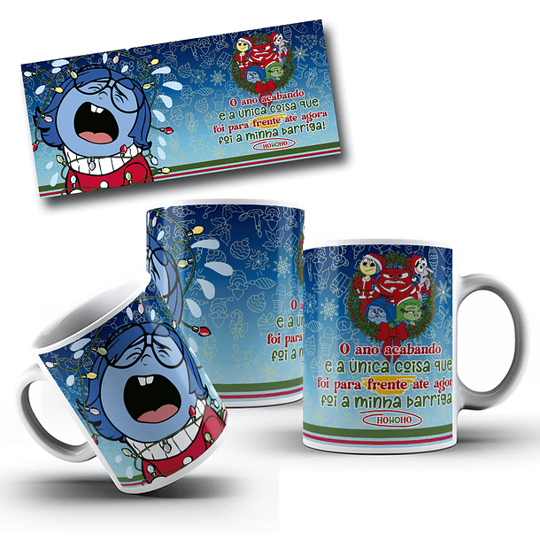 8 Artes para Caneca Natal Divertidamente Arquivo em Jpg 2