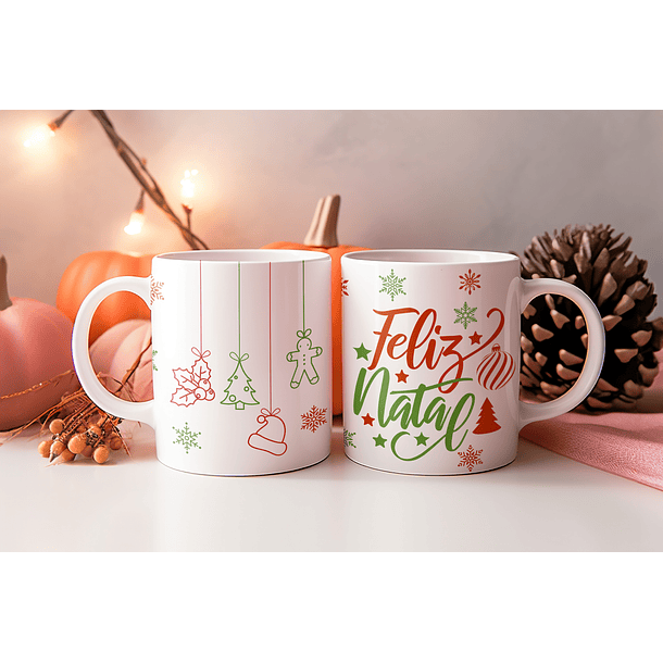 8 Artes para Caneca Natal Arquivo Editável 1