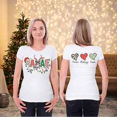 3 Artes para Camisa Natal Mamãe Noel Arquivo Editável