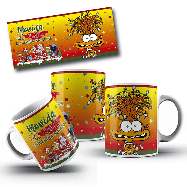 8 Artes para Caneca Natal Divertidamente Arquivo em Jpg 3