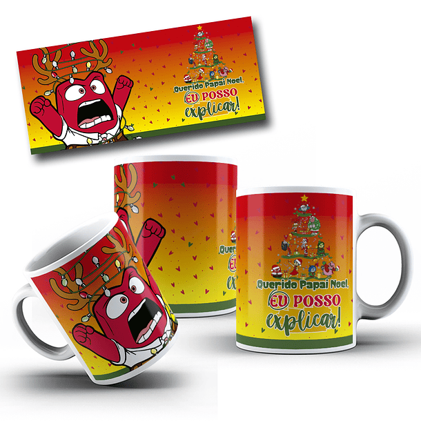 8 Artes para Caneca Natal Divertidamente Arquivo em Jpg 4