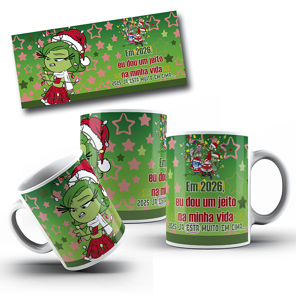8 Artes para Caneca Natal Divertidamente Arquivo em Jpg 6