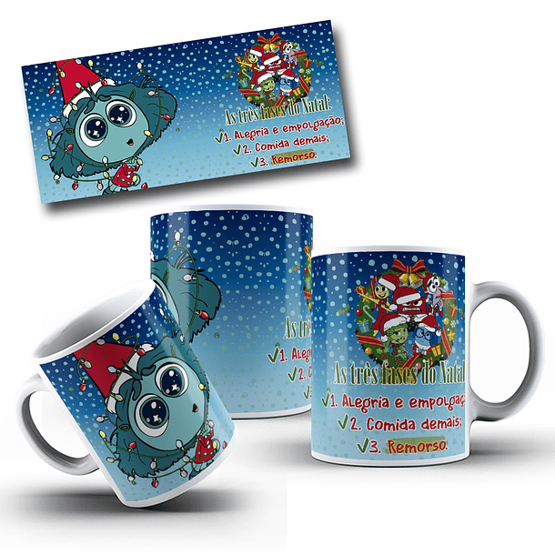 8 Artes para Caneca Natal Divertidamente Arquivo em Jpg 8