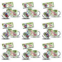 15 Artes para Caneca Stitch Natal Arquivo em Png 