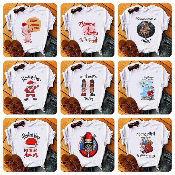 20 Artes para Camisa Natal Arquivo Editável  3