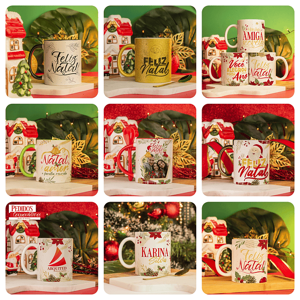 36 Artes para Caneca Natal Arquivo em Jpg 1