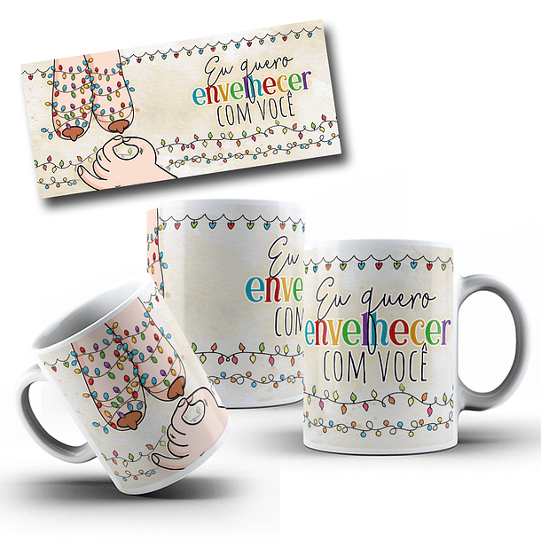 7 Artes Caneca Envelhecer Juntos Arquivo em Jpg  4