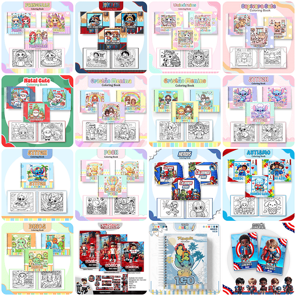 Mega Combo Arquivo Agendas Escolares Mascotes e Personagens 2025 Com atualizações em Pdf  10