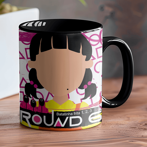 6 Artes para Caneca Roud 6 Mais Caderno Arquivo em Jpg 7