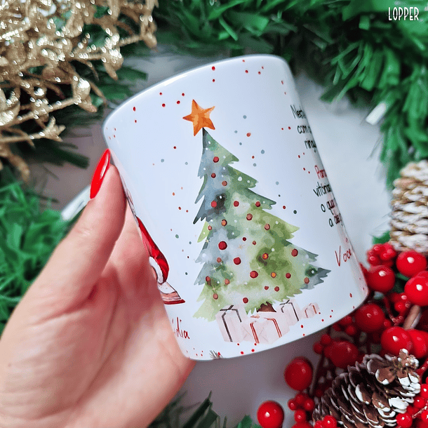 Arte Caneca Carta do Papai Noel Natal Arquivo em Png  5