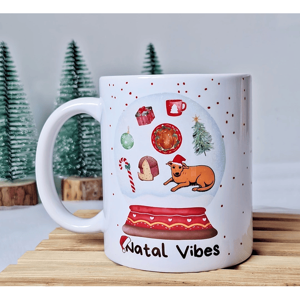 Arte Caneca Natal Vibes Arquivo em Jpg 
