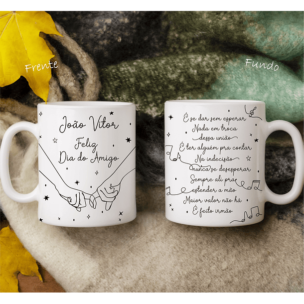 16 Artes para Caneca Amizade Minimalista Arquivo em Jpg 3