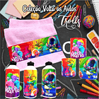12 Artes para Caneca, Toalhinha e Squeeze Escolar Trolls Arquivo Editável 9